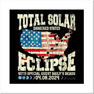 Total Solar Eclipse Totality April 8, 2024 Great American Posters and Art